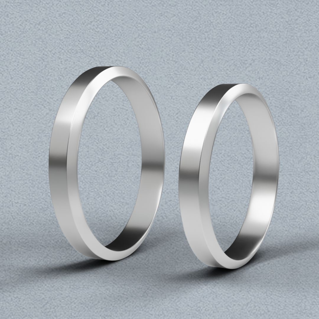 Aliança Prata Cronus Namoro Compromisso Chanfradas...