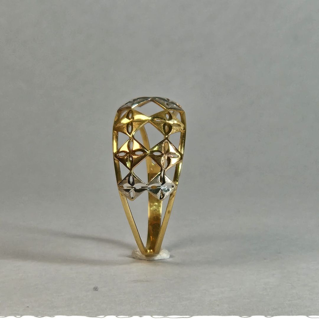 anel três cores ouro 18K