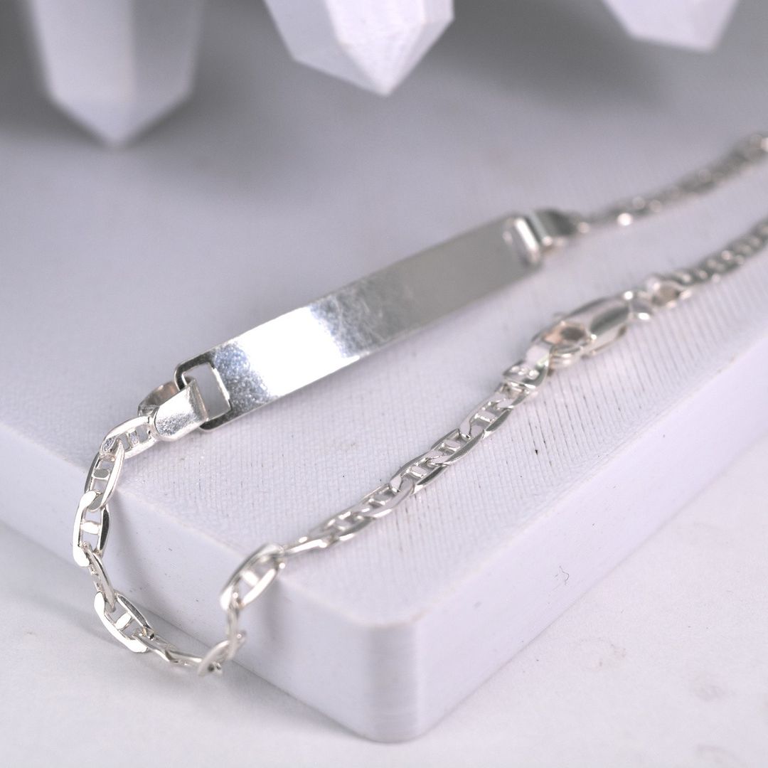 Pulseira de chapa Prata 925 Piestrini Adulto