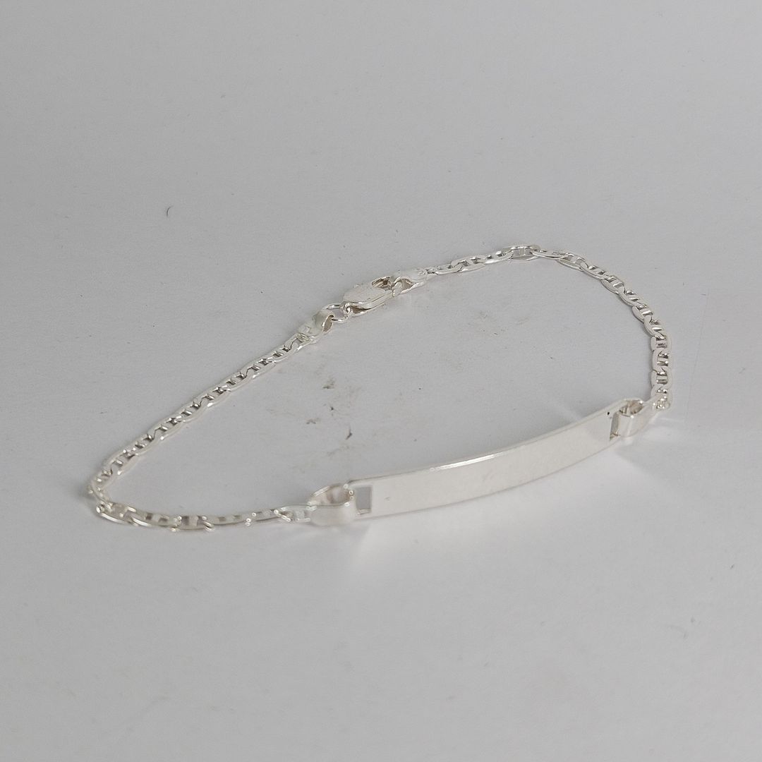 Pulseira de chapa Prata 925 Piestrini Adulto