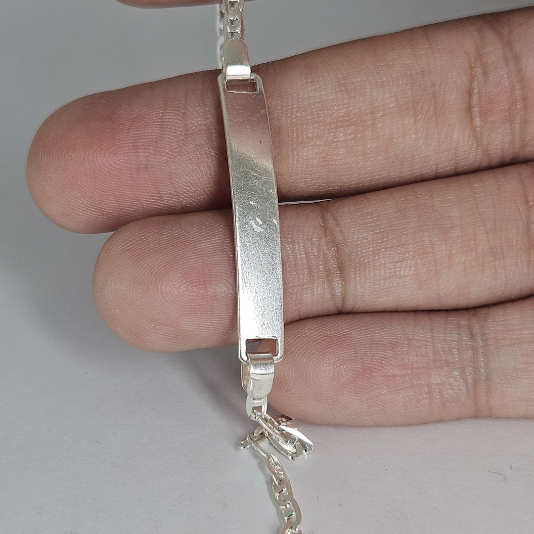 Pulseira de chapa Prata 925 Piestrini Adulto