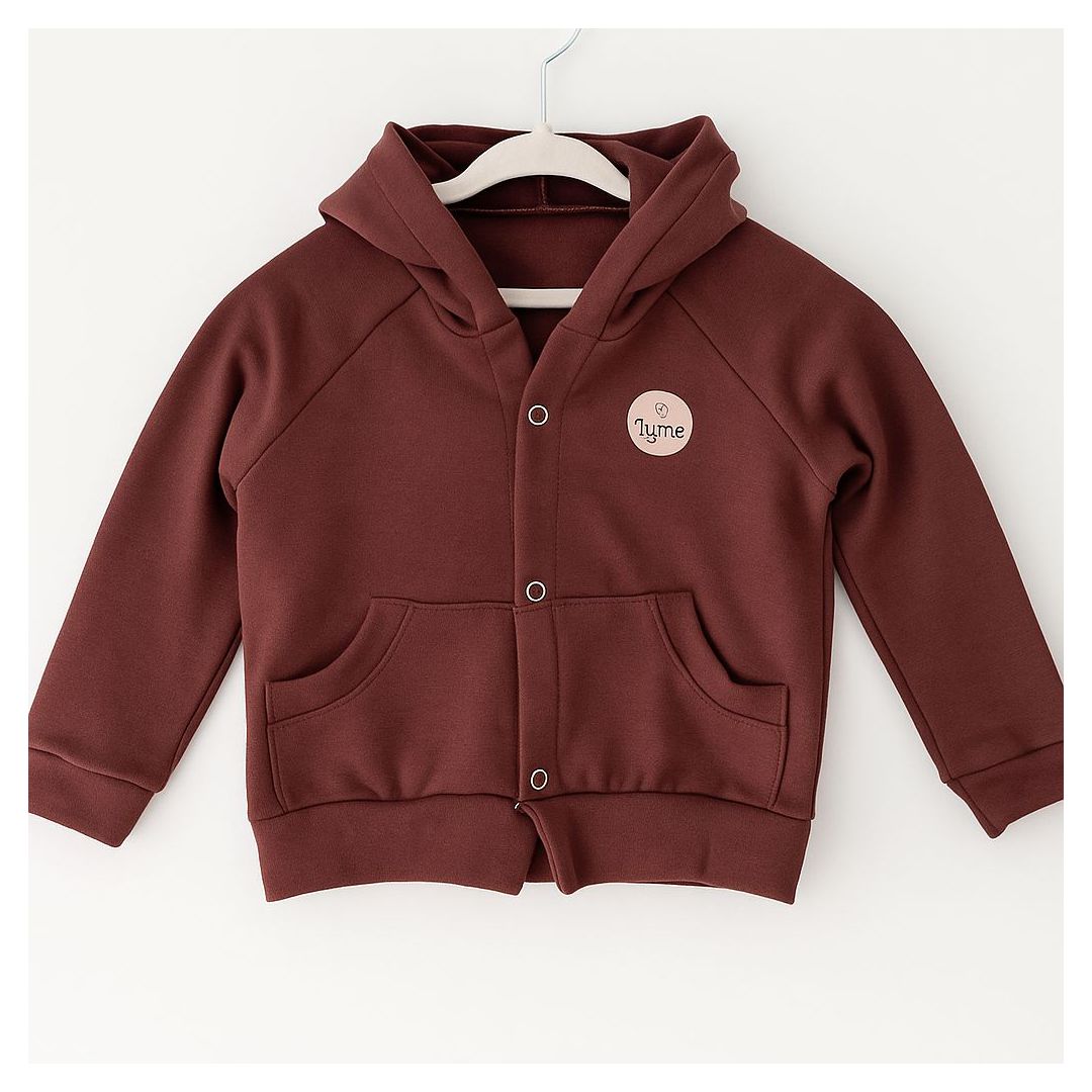 BLUSA MOLETOM CANGURU - MARROM