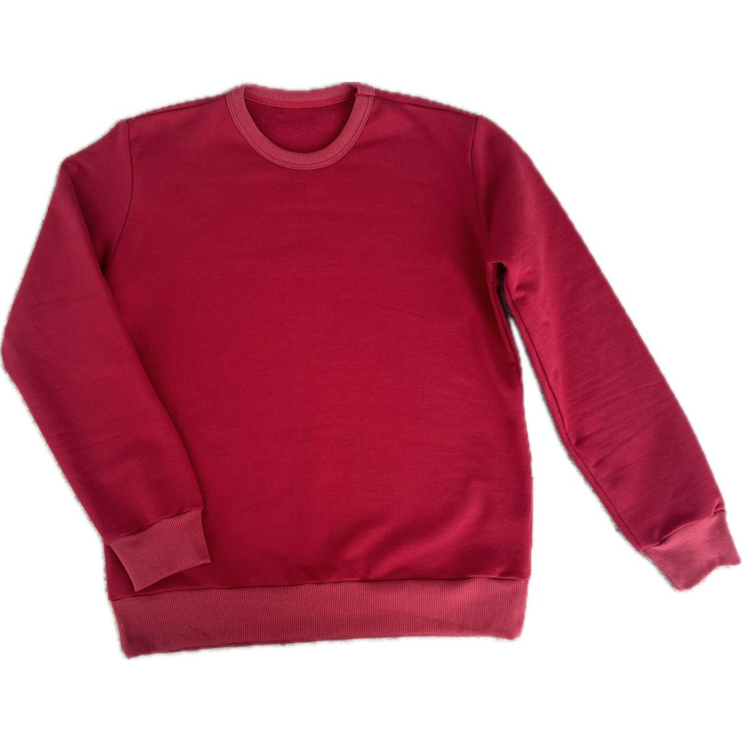 BLUSA MOLETOM ADULTO - VERMELHO 