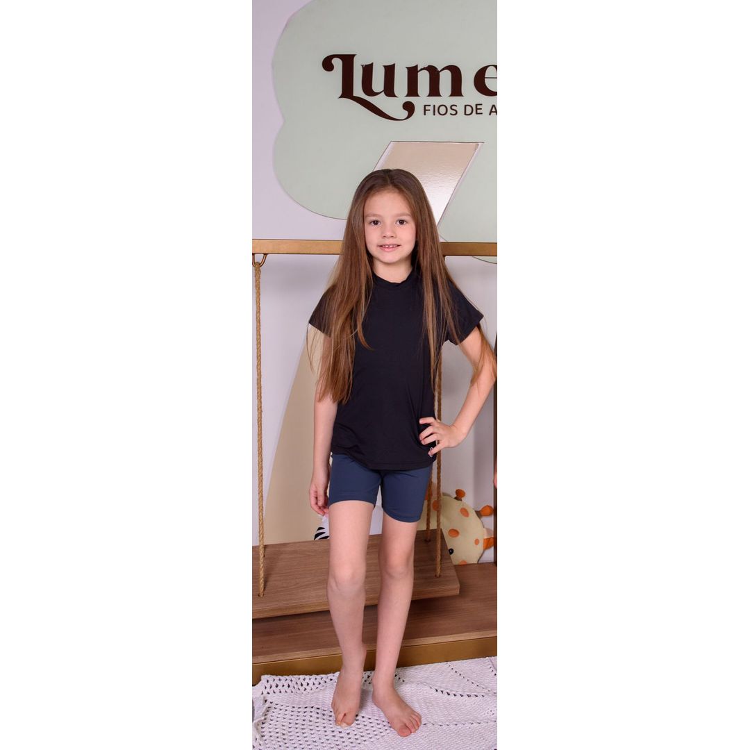 SHORT BIKER- AZUL MARINHO 