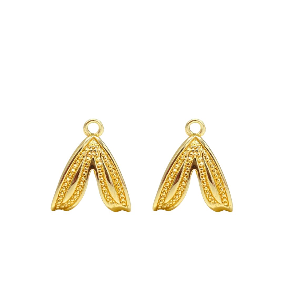Canequinha Orelha de Coelho 18mm Dourado - 2 Unida... - METALVALE BIJU