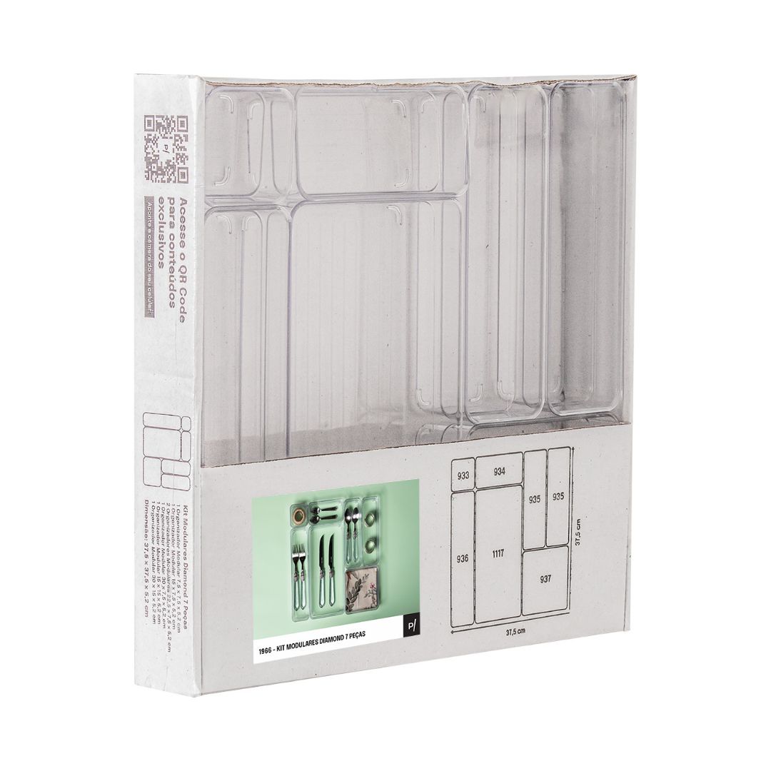 Kit Modulares Diamond 7 peças - 146556 - METALVALE BIJU