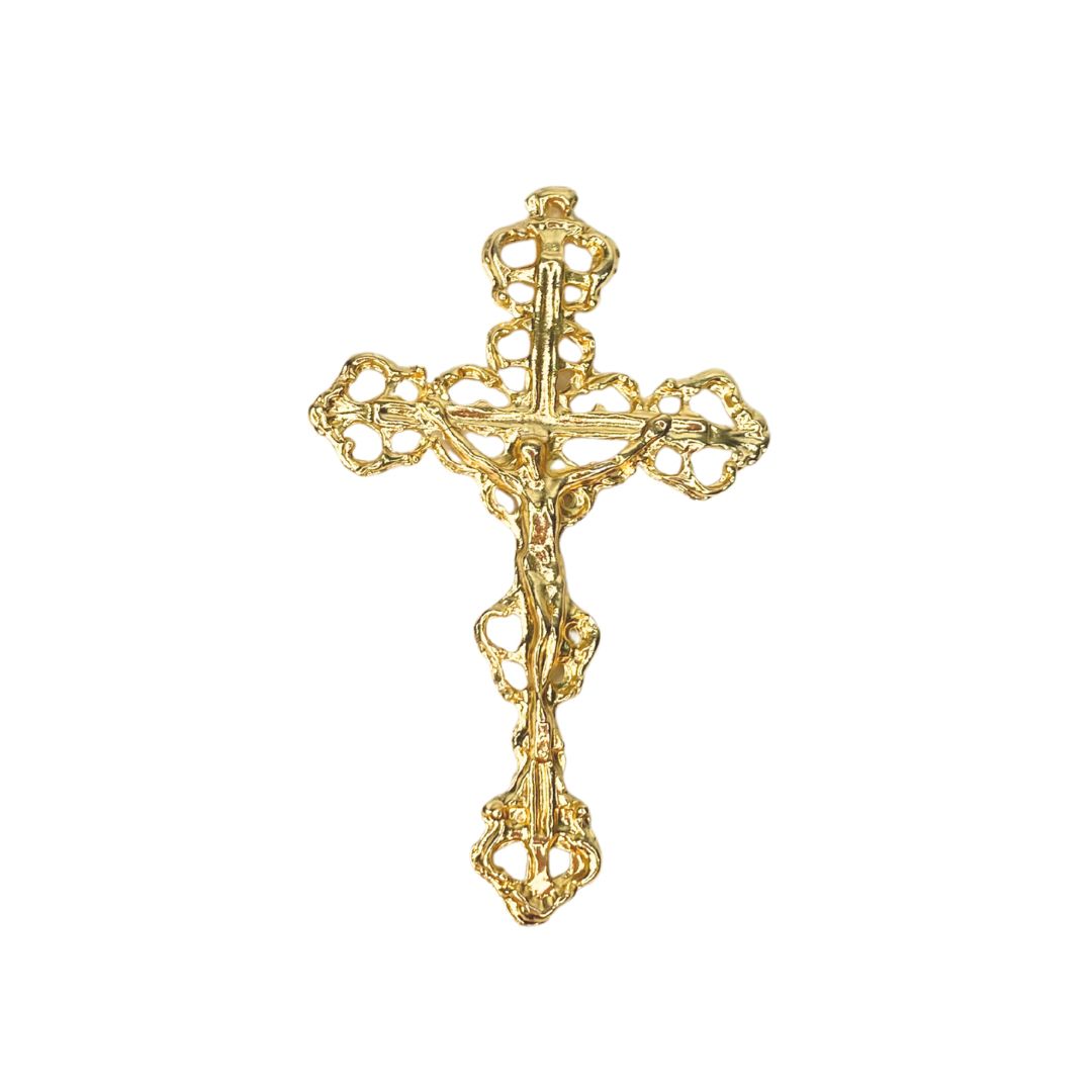 Crucifixo Dourado - METALVALE BIJU