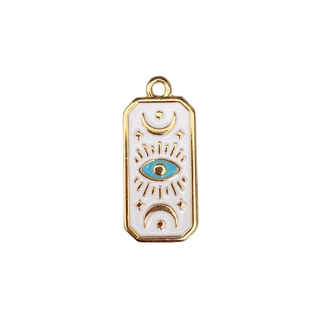 Pingente Placa Olho Grego - 148371 - METALVALE BIJU