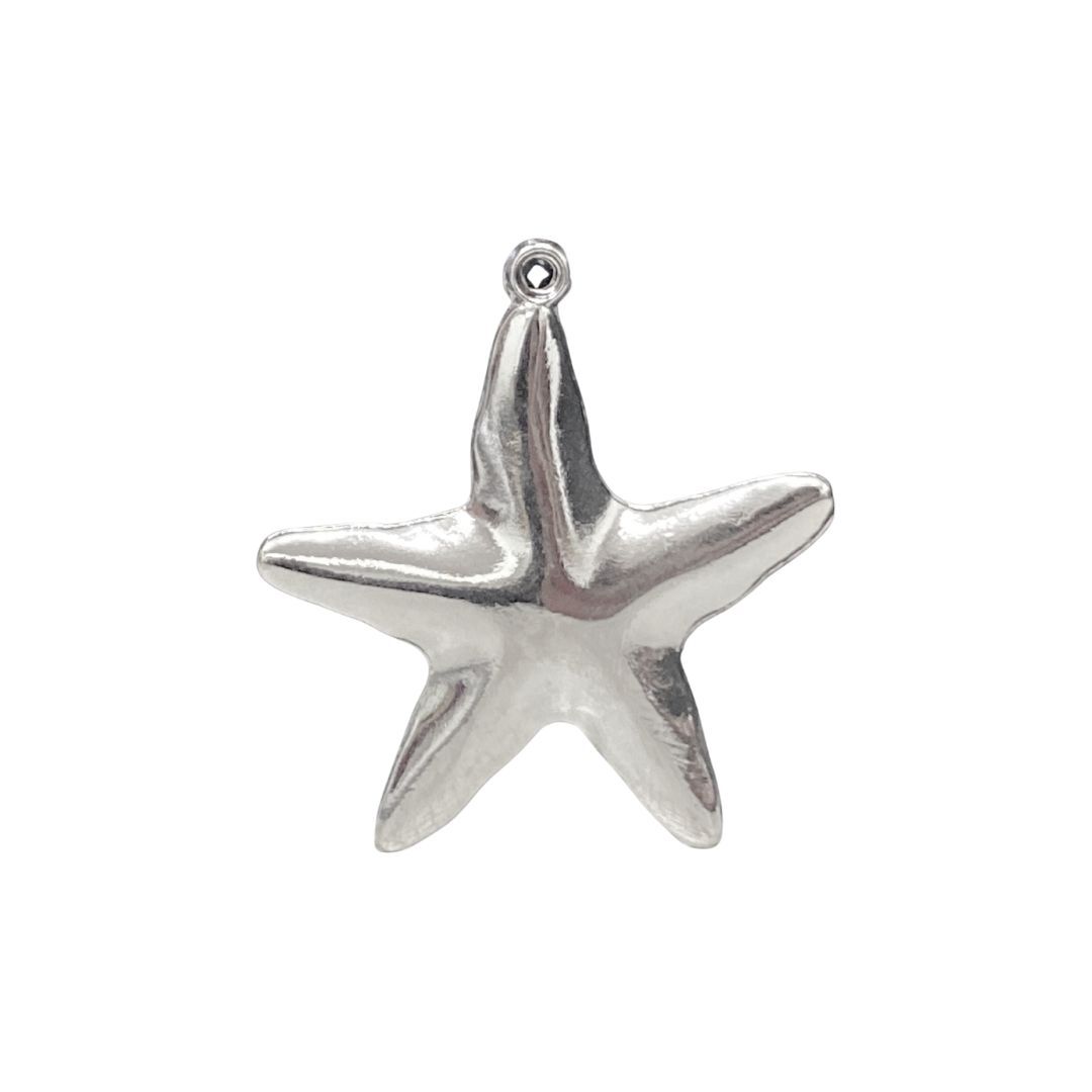 Pingente Estrela Lisa Niquel - 149238 - METALVALE BIJU