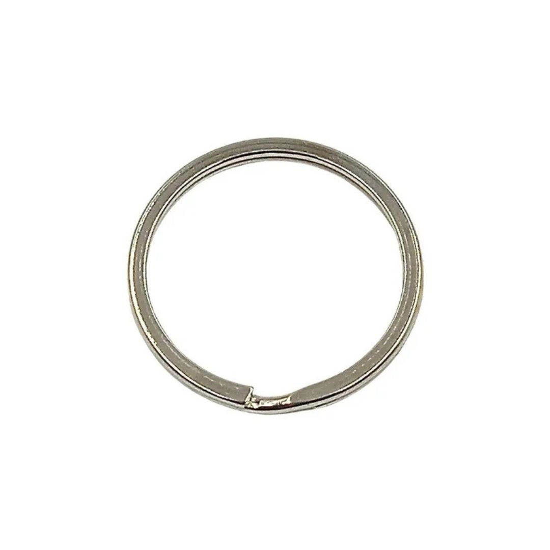 Argola Para Chaveiro Italiana 25MM Niquel - 10 Uni... - METALVALE BIJU