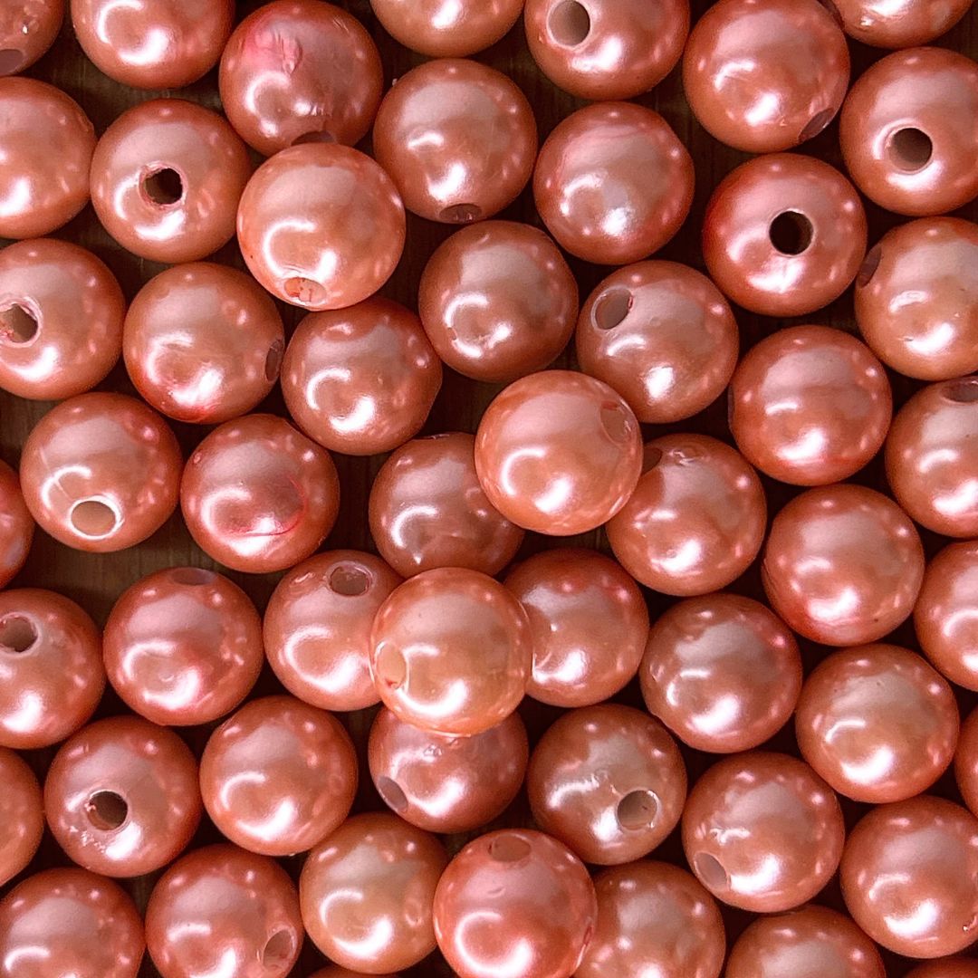 Pérola Acrílica 10MM Colorida - 50g - 147688 - METALVALE BIJU