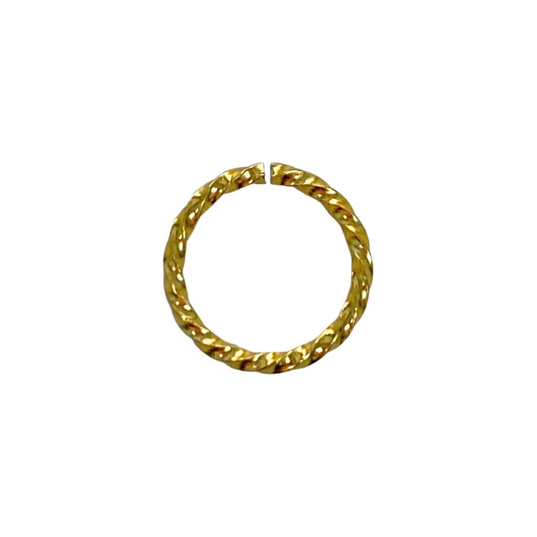Argola Aluminio 18MM Ouro - 10 Unidades - METALVALE BIJU