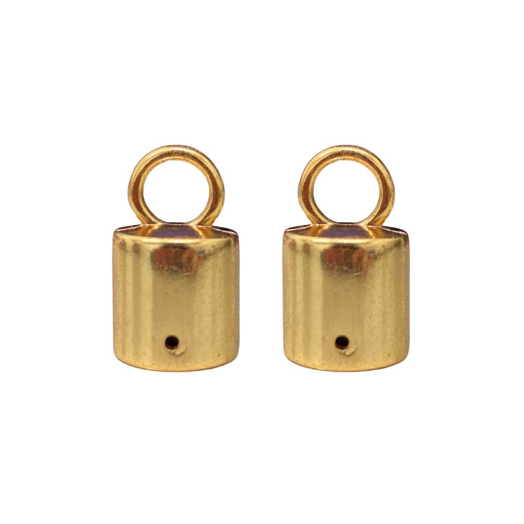 Terminais 12MM Dourado - 2 Unidades - 149091 - METALVALE BIJU