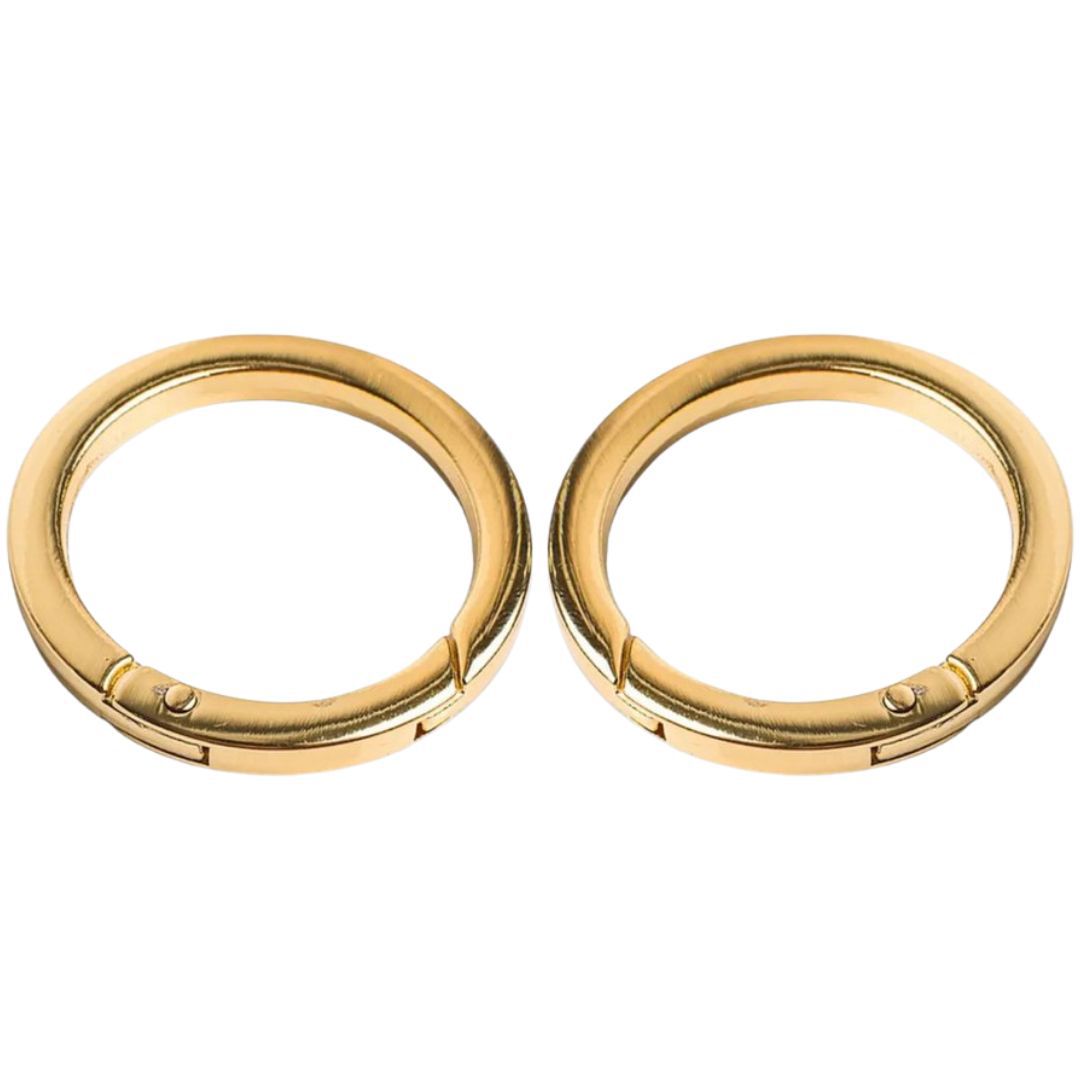 Argola Articulada Dourada 25MM - 2 Unidades - METALVALE BIJU