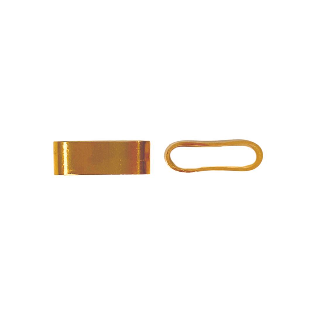Tubo Alumínio Achatado 6mm - 10 unidades - 149620 - METALVALE BIJU