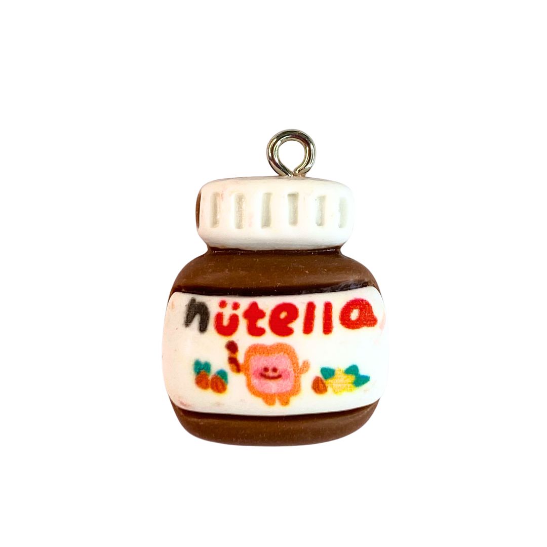 Pingente Pote de Nutella Resina - 2 unidades - METALVALE BIJU