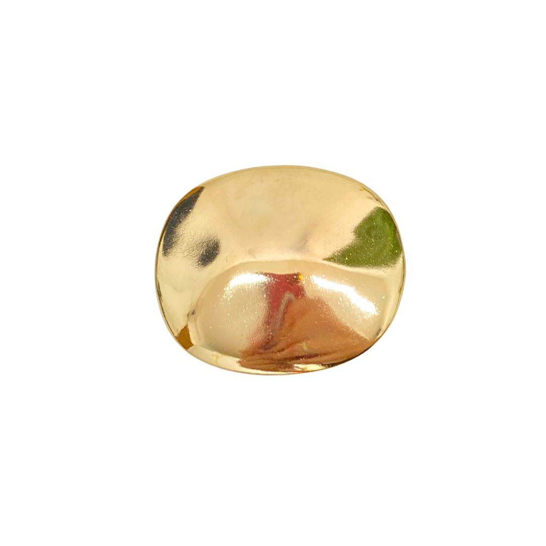 Passador Orgânico 5x4,3cm Dourado - 2 Unidades - METALVALE BIJU