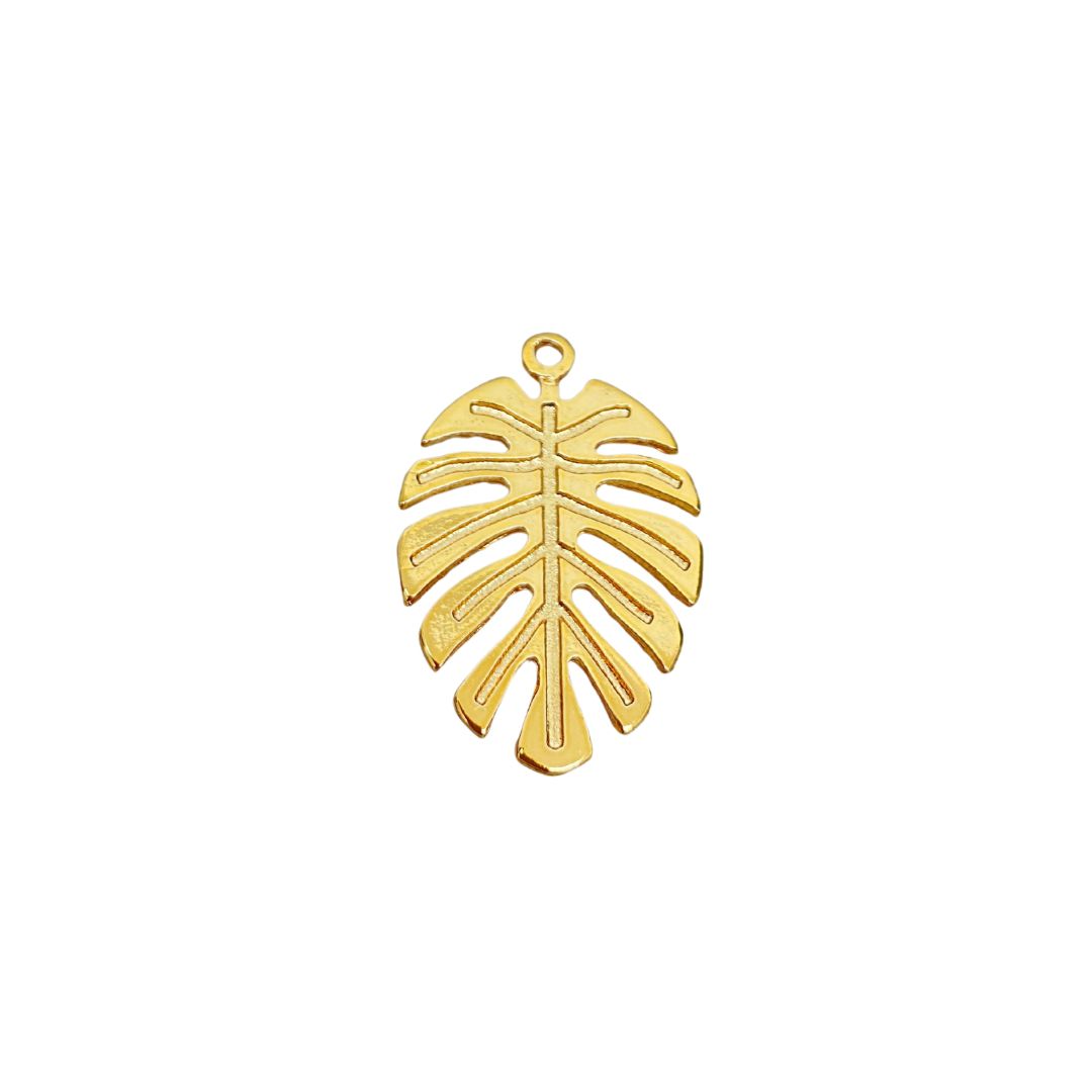 Pingente Costela de Adão 3,6cm Dourado - 1 unidade - METALVALE BIJU