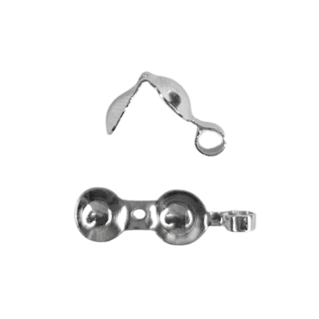 Terminal Tips p/ Dobrar Níquel - 4 Unidades - METALVALE BIJU