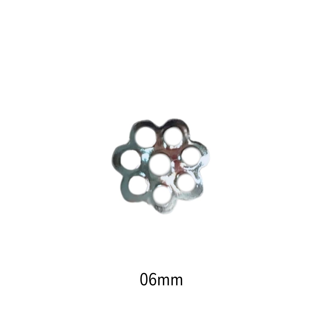 Tulipa Flor 6mm Níquel - 5g - METALVALE BIJU