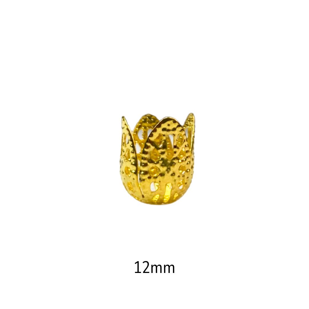 Tulipa Copo de Leite 12mm Dourado - 5g - METALVALE BIJU