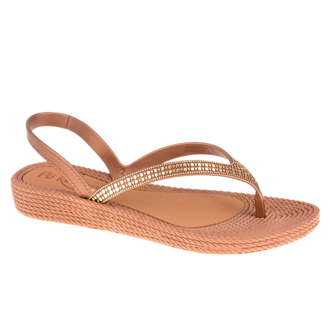 Sandália Flat Agapanto - Bronze / Caramelo