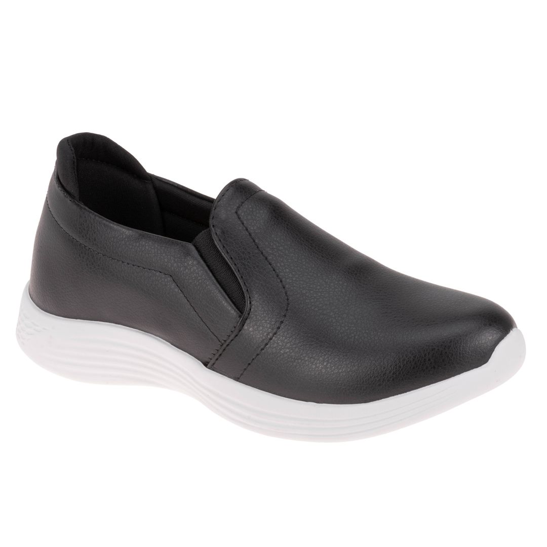 Slip On Ortopédico Violeta - Preto