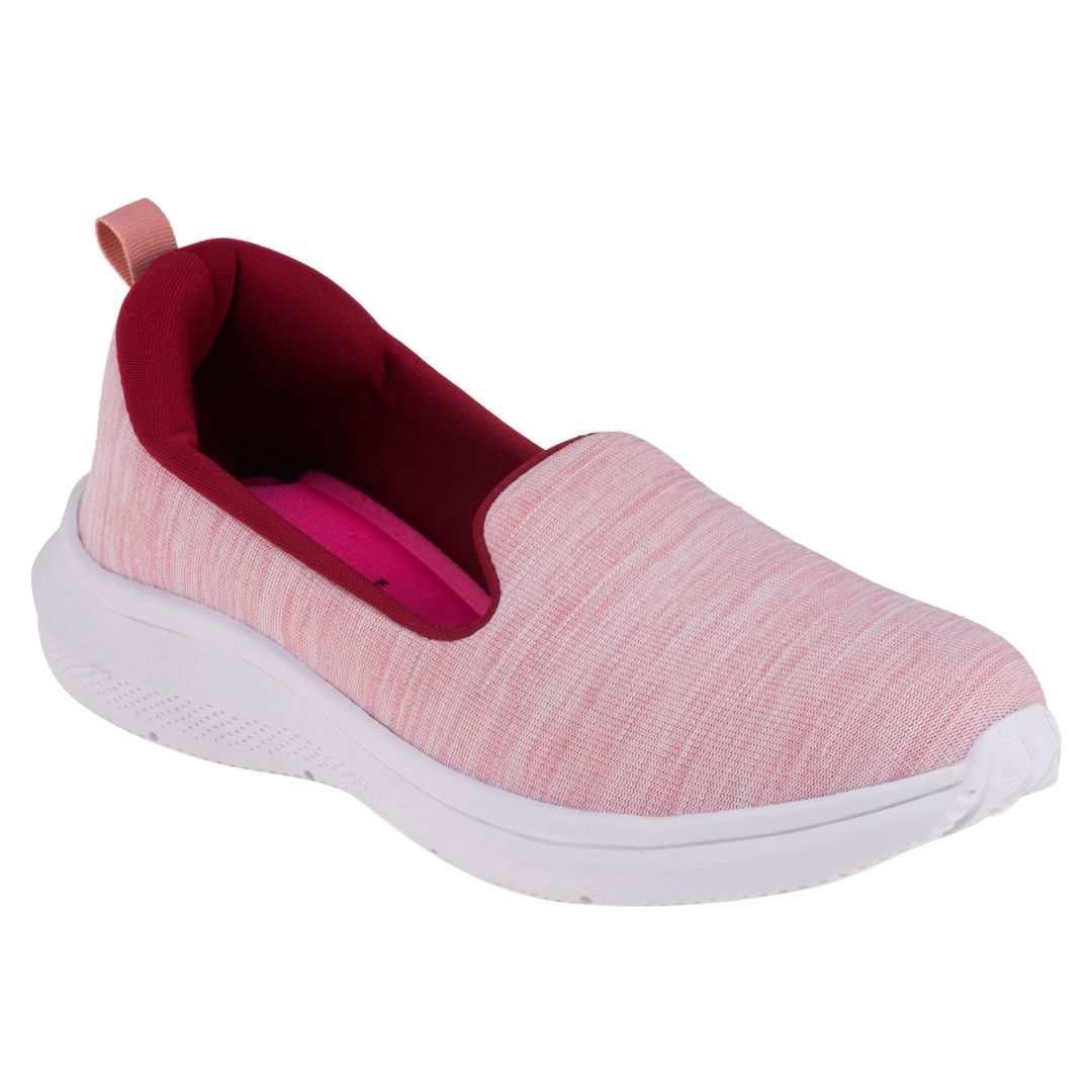 Slip On Peônia - Rosé / Bordo - Sola Branca