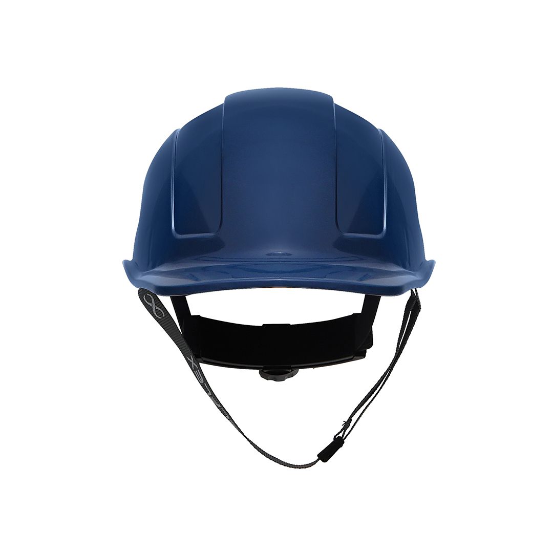 Capacete Steelflex Turtle Azul Marinho com Aba Frontal, Suspensão, Catraca e Jugular Ca35983