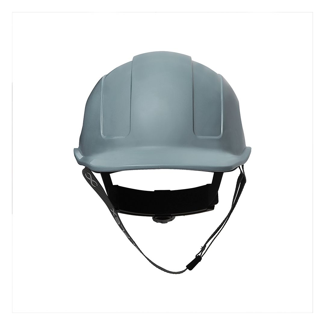 Capacete Steelflex Turtle Cinza com Aba Frontal, Suspensão, Catraca e Jugular Ca35983