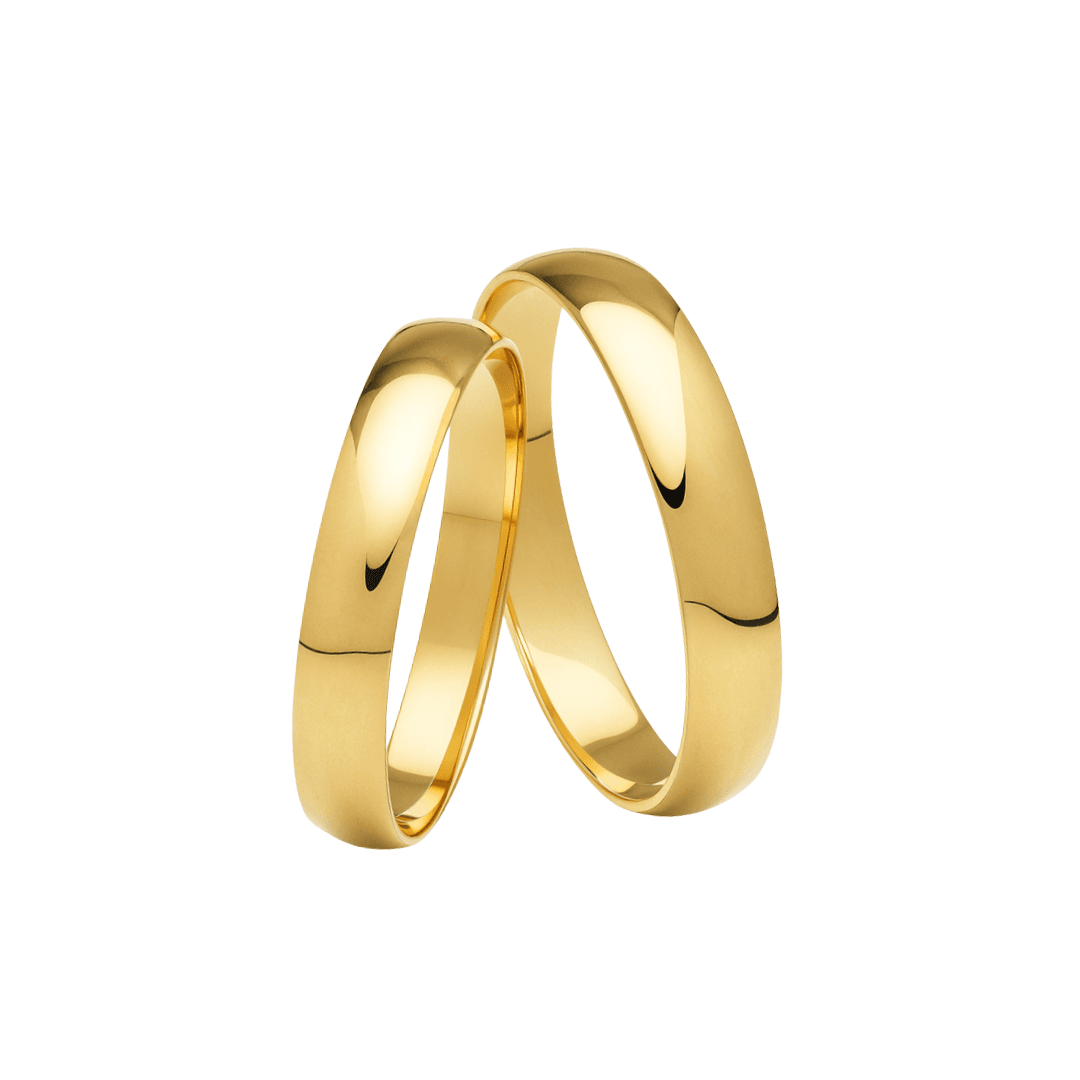 Aliança de Ouro 18k O PAR - RJK01 - RAINHA JOIAS E ALIANÇAS
