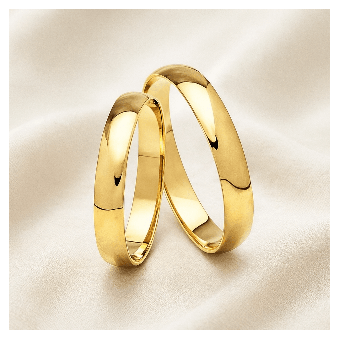 Aliança de Ouro 18k O PAR