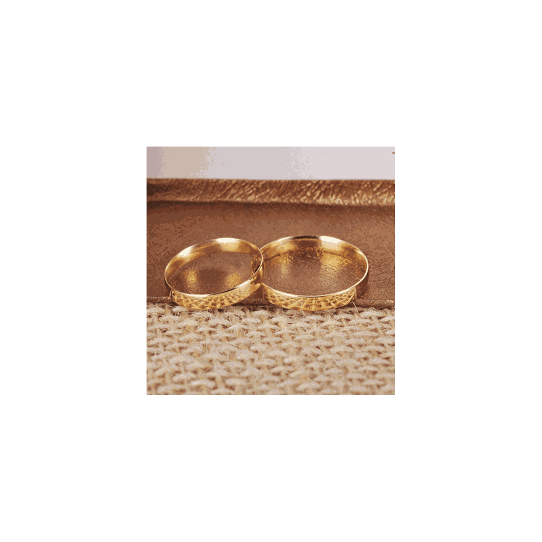 Aliança de Ouro 18k O PAR - RJ250 - ALIANÇAS RAINHA VIRTUAL 