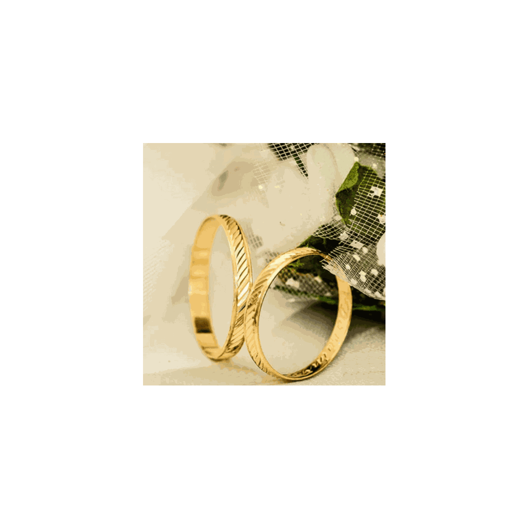 Aliança de Ouro 18k O PAR - RJ60 - ALIANÇAS RAINHA VIRTUAL 