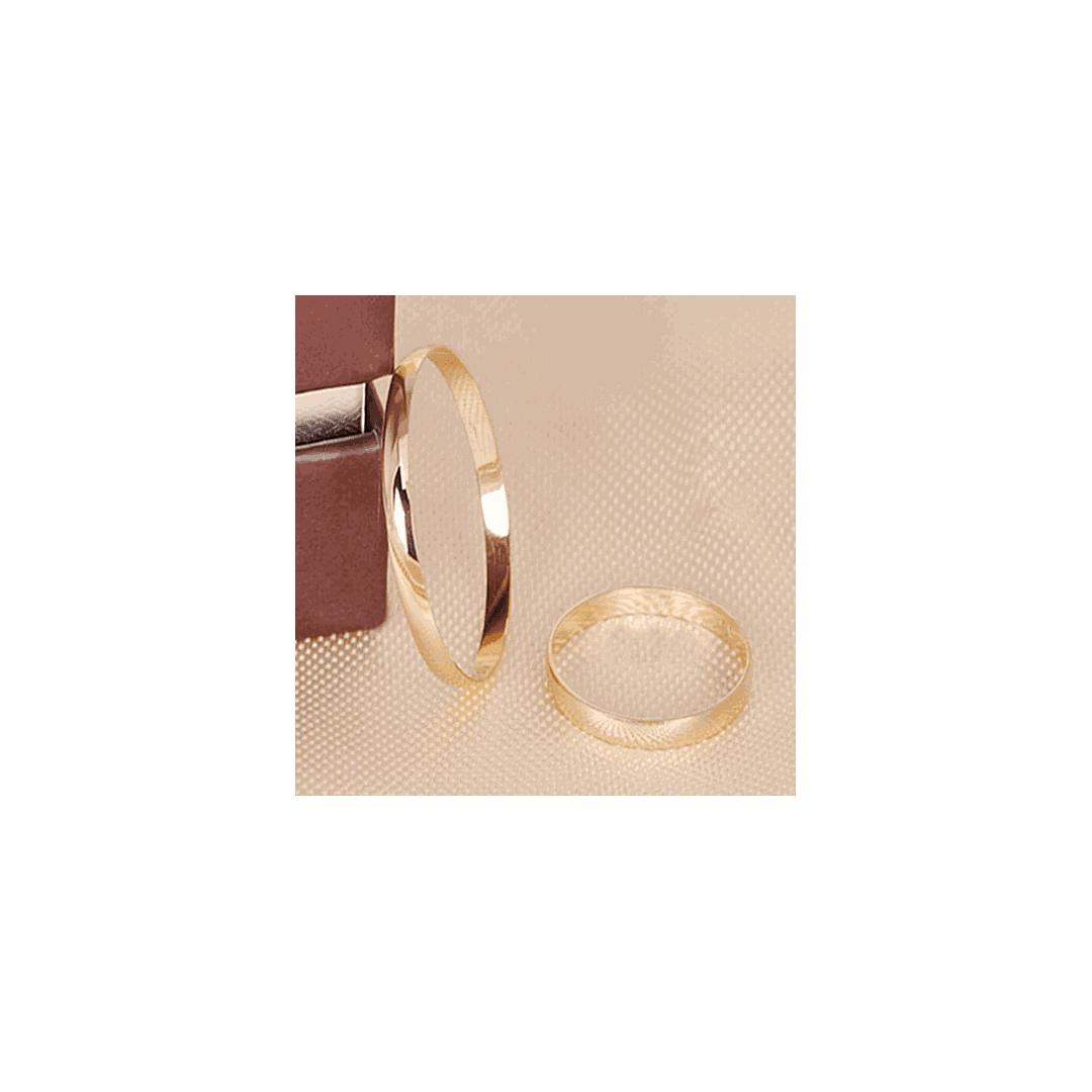 Aliança de Ouro 18k O PAR + ANEL DE PRATA OFERTA