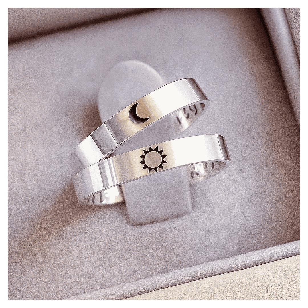 Aliança de Prata O PAR - RJPLUA - RAINHA JOIAS E ALIANÇAS