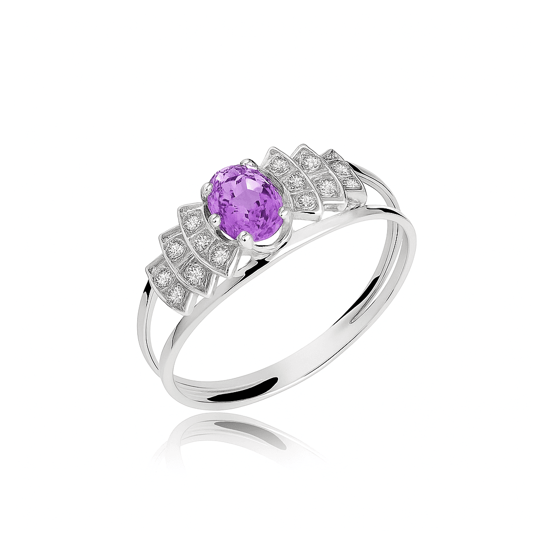 Anel de Formatura em Prata 950 - CH272D - RAINHA JOIAS E ALIANÇAS