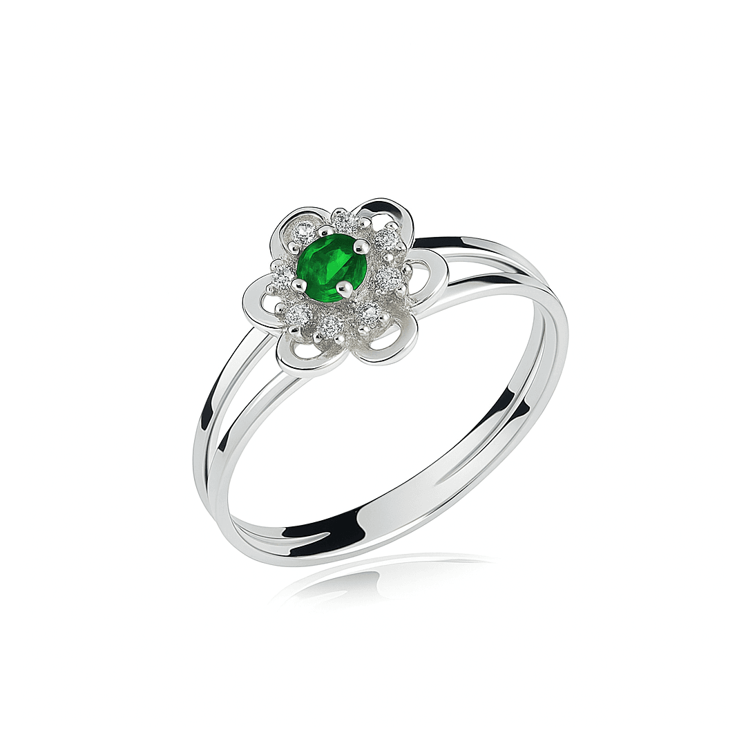 Anel de Formatura em Prata 950 - CHFLOR - RAINHA JOIAS E ALIANÇAS