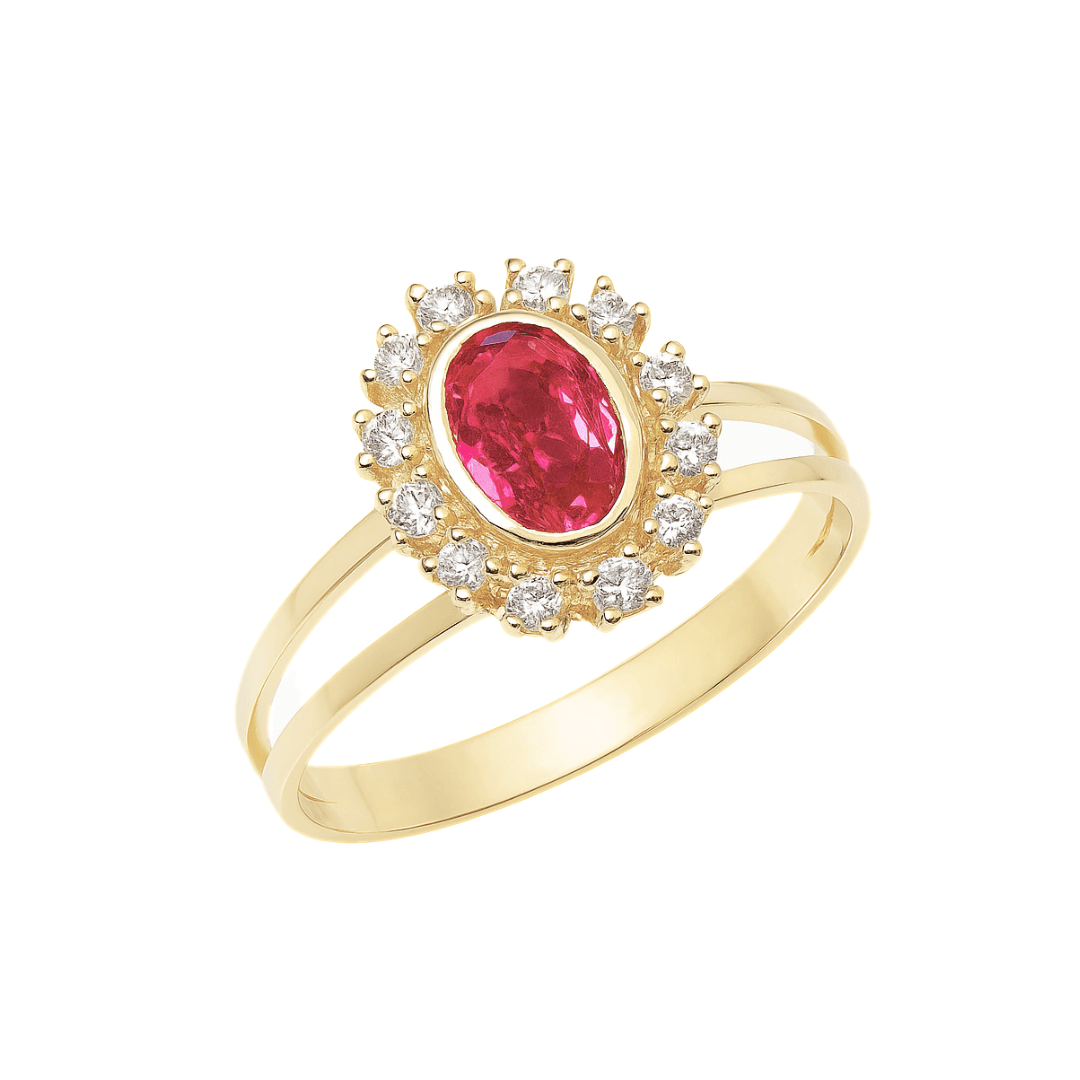 Anel de Formatura em Ouro 18K - CH167V - RAINHA JOIAS E ALIANÇAS