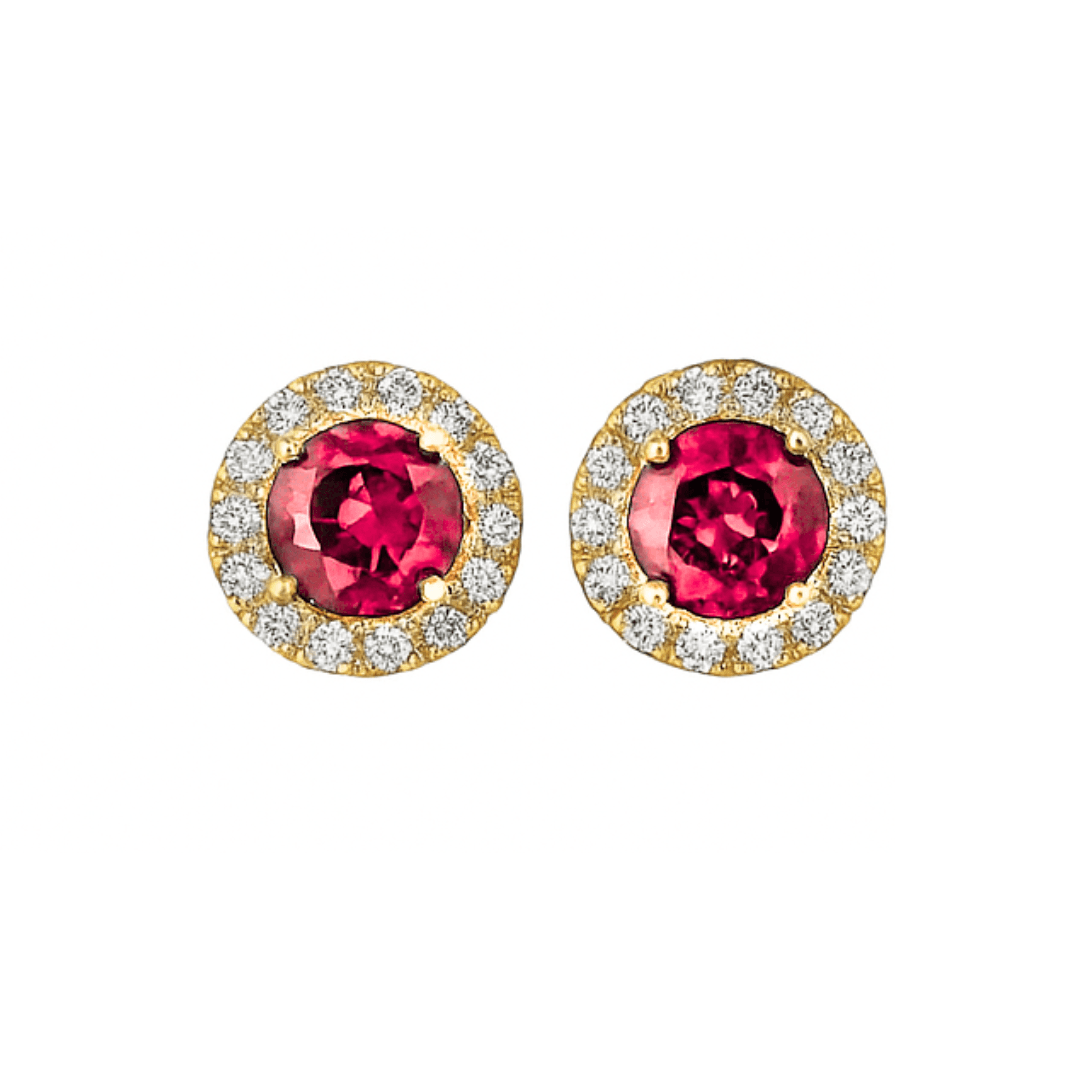 Brincos de Ouro 18k - ROSE - ALIANÇAS RAINHA VIRTUAL 