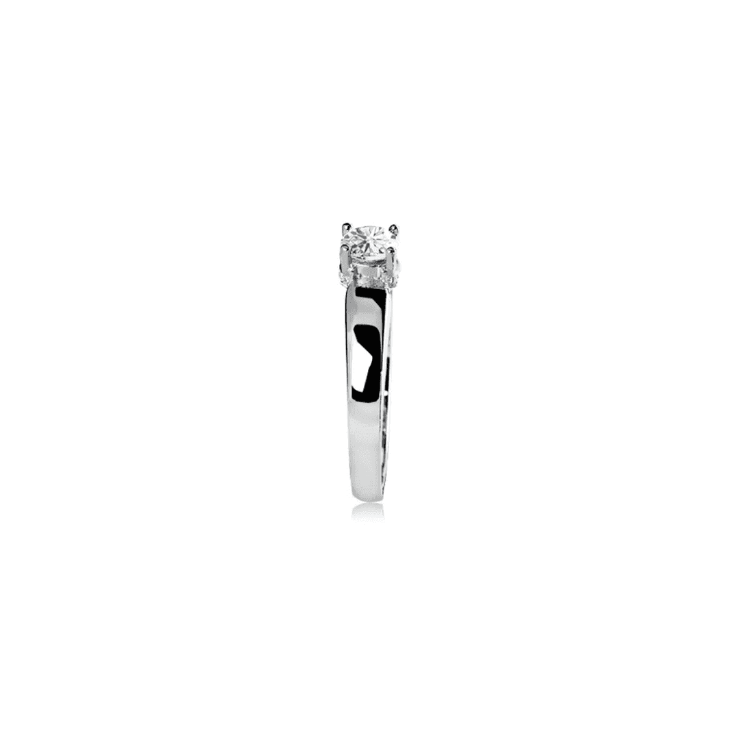 ANEL OURO BRANCO 18K - GUERREIRA 