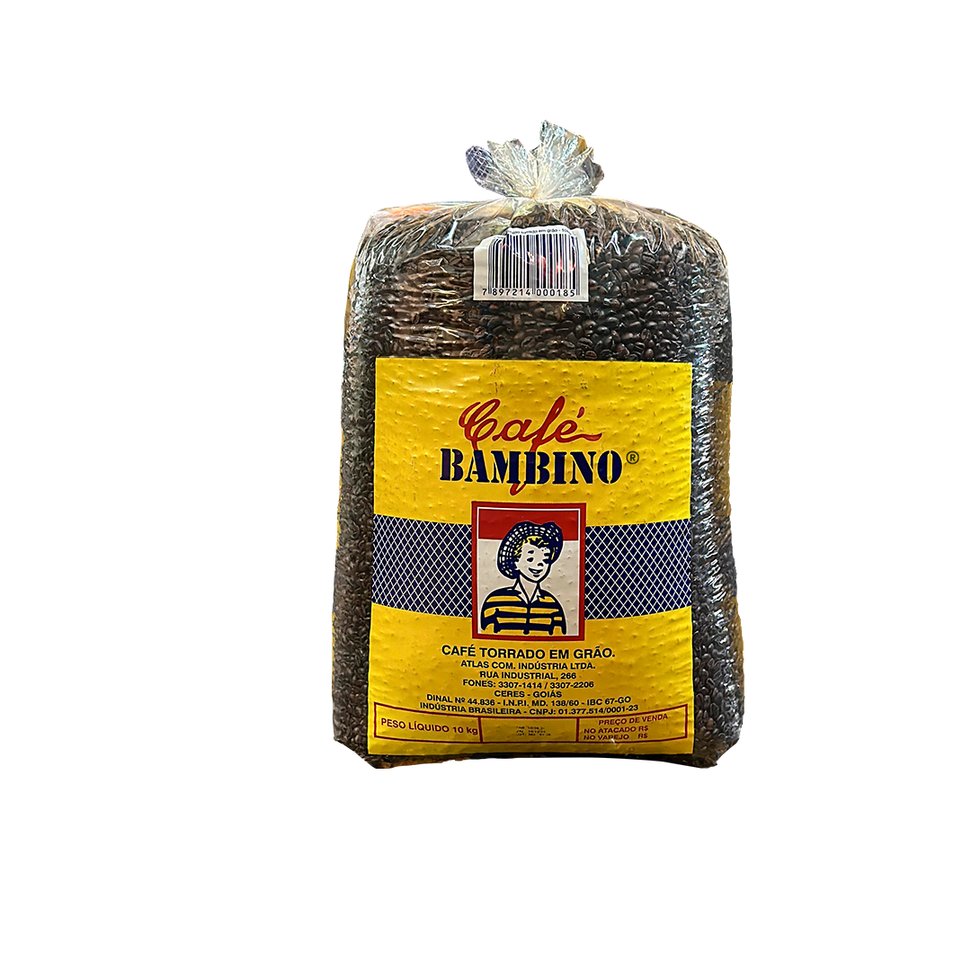 CAFÉ EM GRÃOS TORRADO 10KG - CAFÉ BAMBINO