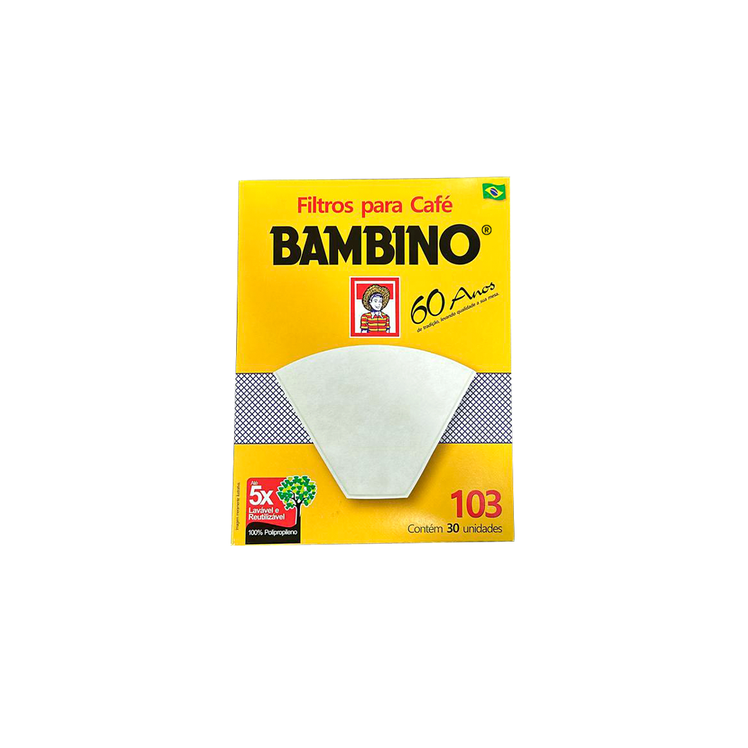 FILTRO REUTILIZAVEL CAIXA C/30 UND. - CAFÉ BAMBINO