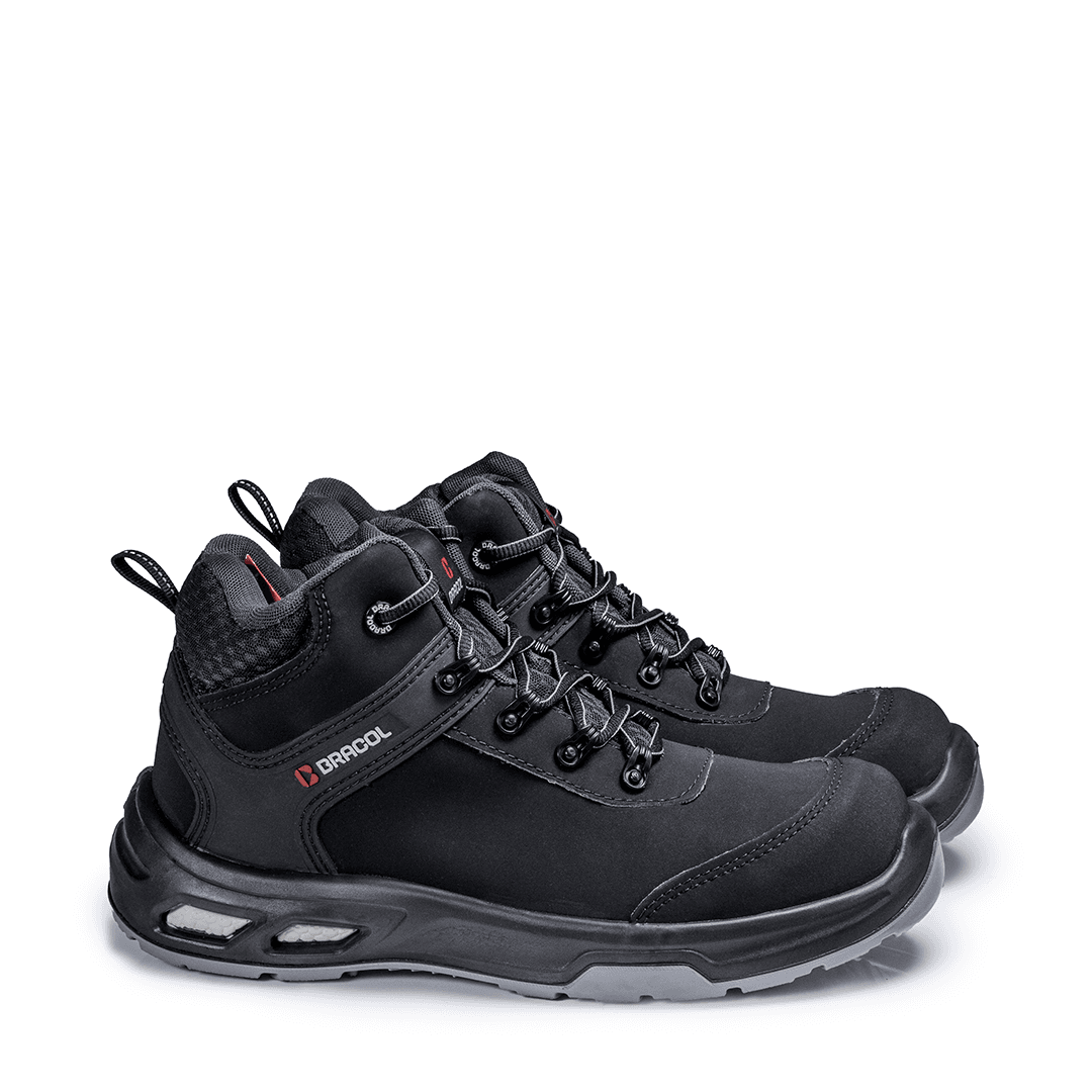 DETROIT PRO BTIM TÊNIS DE AMARRAR PRETO COM SOLADO CINZA MICROFIBRA