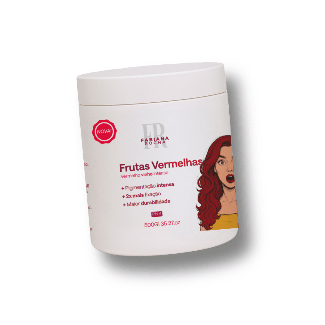 Máscara Frutas Vermelhas By FR - Matizadora 500g - by fabiana rocha 