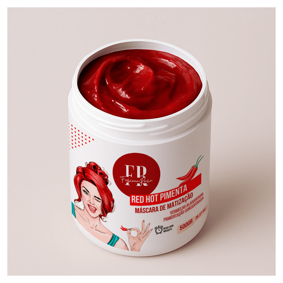 Matizador Vermelho Pimenta 500g By FR - by fabiana rocha 