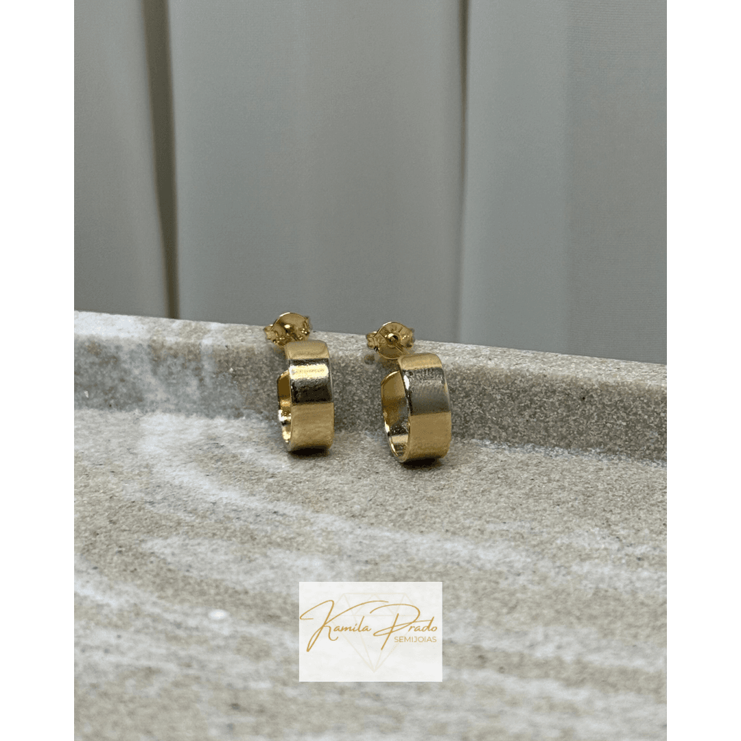 Brinco Argola Pequena Dourado - Kamila Prado