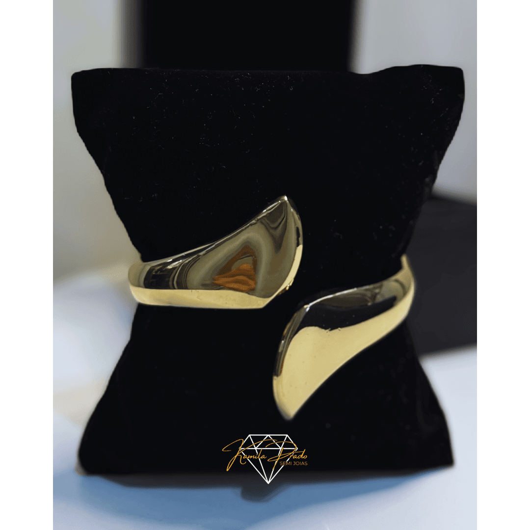Bracelete Bottega Dourado - Kamila Prado