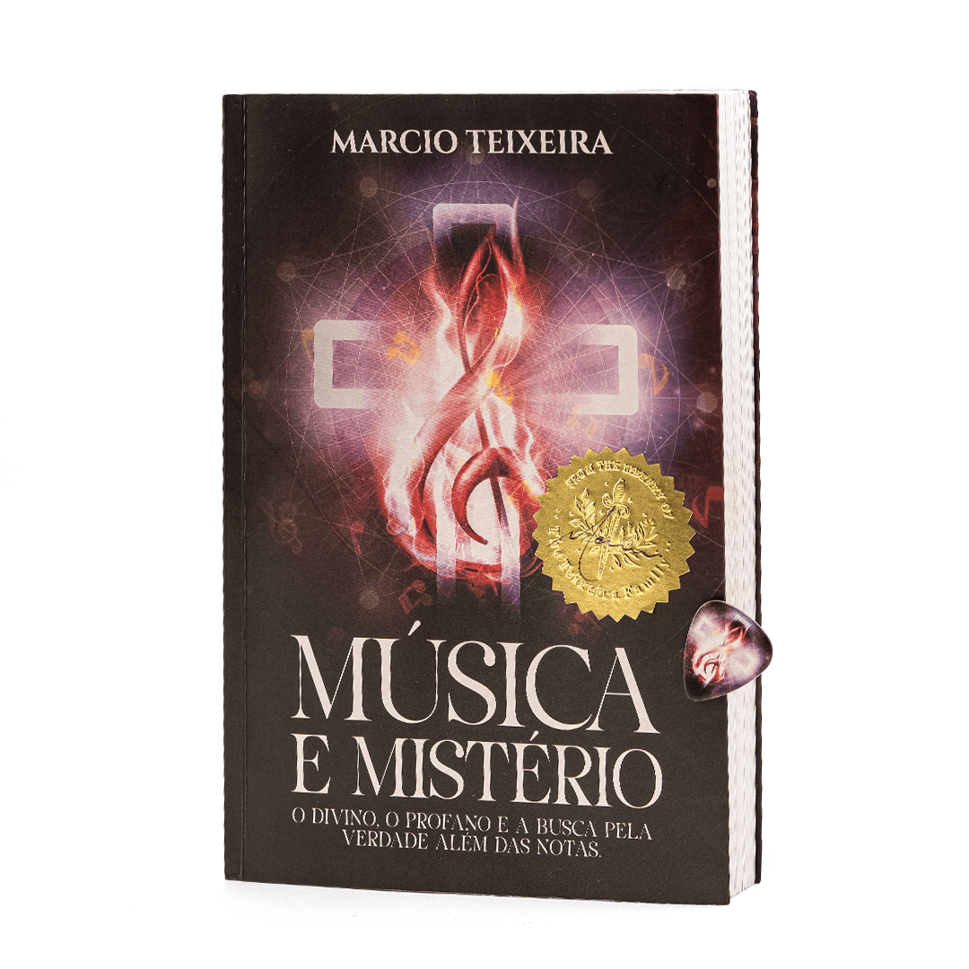 Livro Música e Mistério + Palheta + Selo de autogr... - Marcio Store