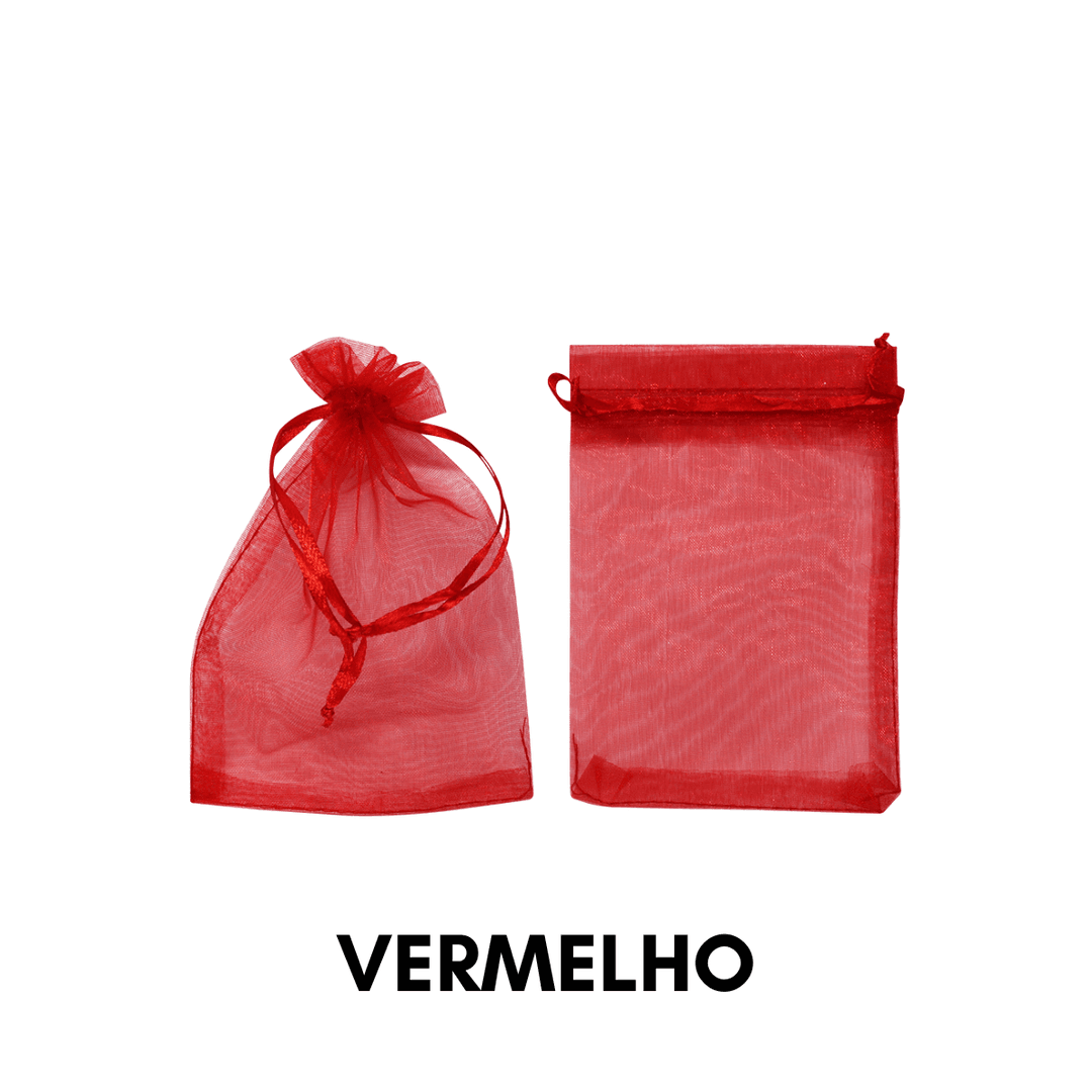 Saquinho de organza - 12x16mm - 10 Unidades - 1384... - METALVALE BIJU